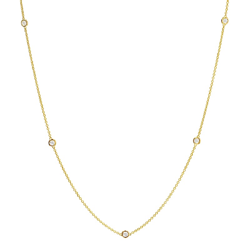 Extra Long Diamond Strand Necklace