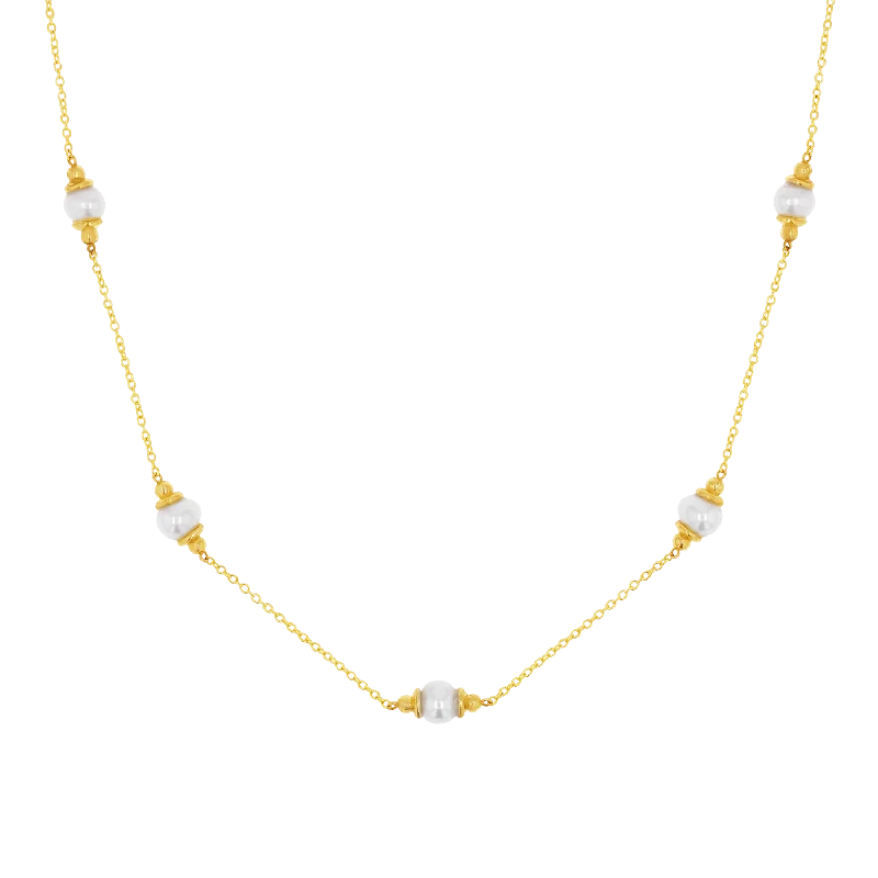 Pearl Station Necklace