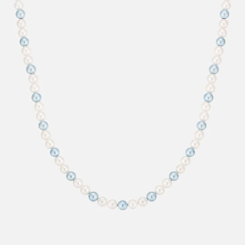 "BLEUE" 5MM PEARL CHAIN