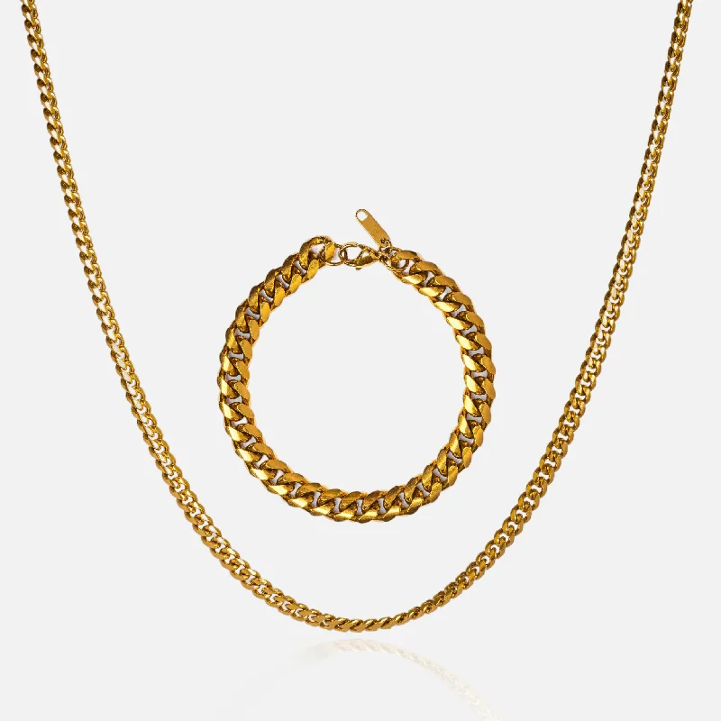 Gold Curb Chain Bundle - (SAVE 20%)