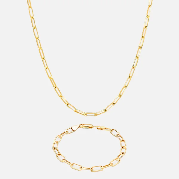 GOLD PAPERCLIP CHAIN BUNDLE (SAVE 20$%