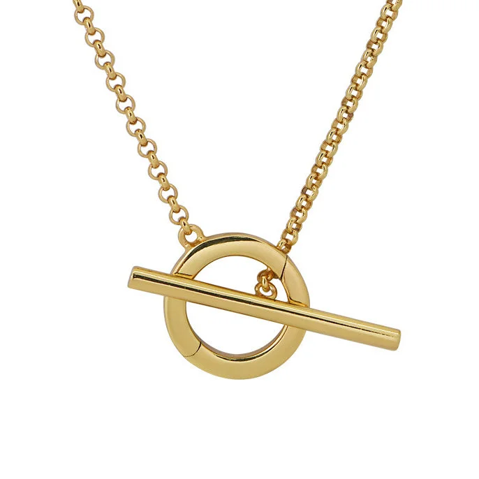 Goldbug Toggle Charm Chain Necklace