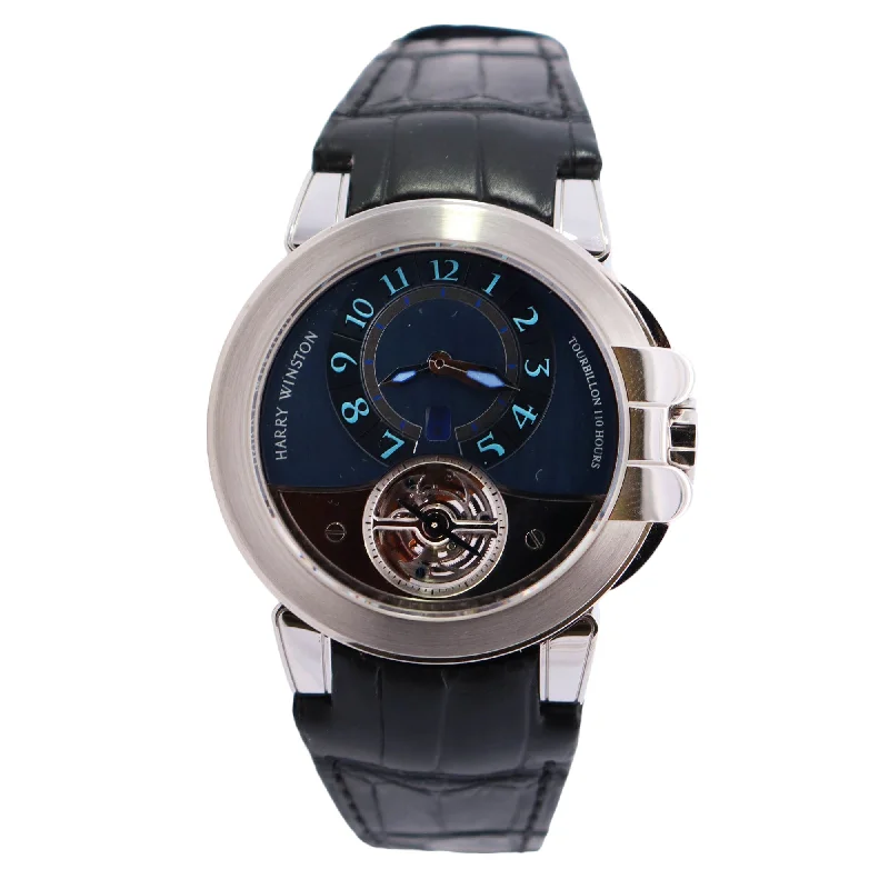 Harry Winston Ocean 44mm Blue Dial Watch Ref# OCEATO44WW002