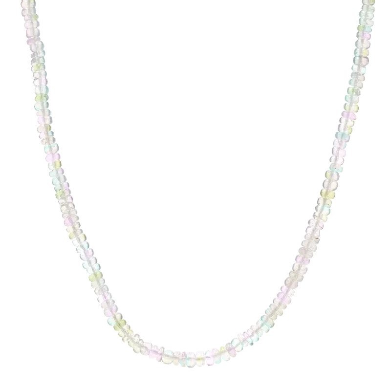 Tapered Opal Bead Necklace