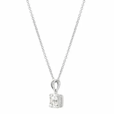 Royal Asscher Cut Pendant Necklace