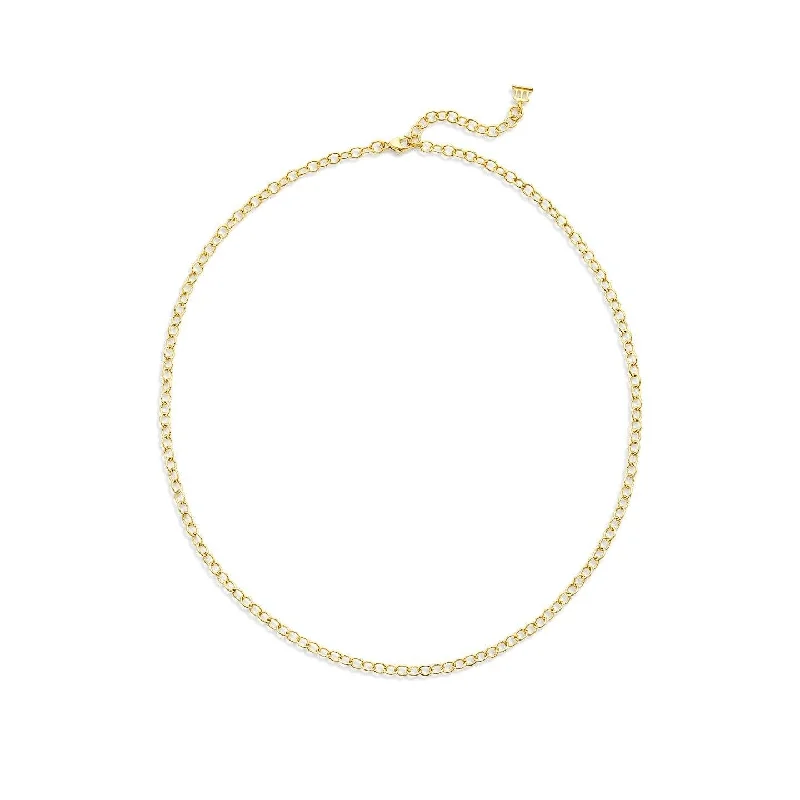 Temple St. Clair Extra Small Oval Chain Necklace