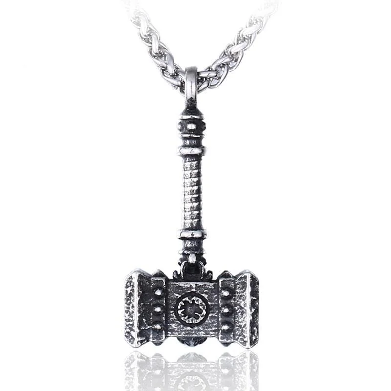 Men's Punk Thor's Hammer Necklace