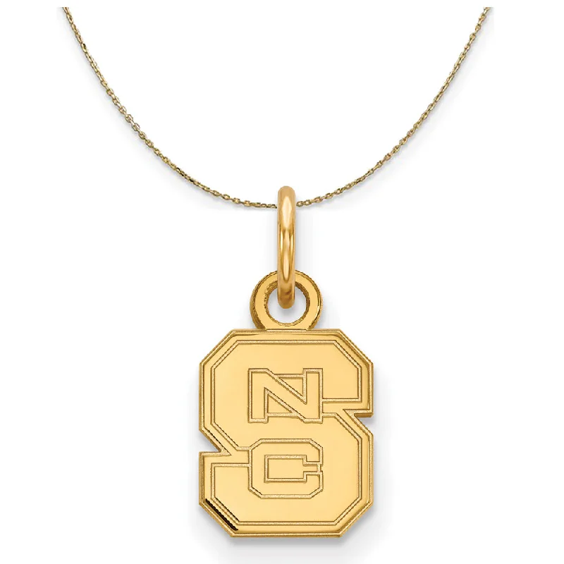 14k Yellow Gold North Carolina X-Small 'NCS' Necklace