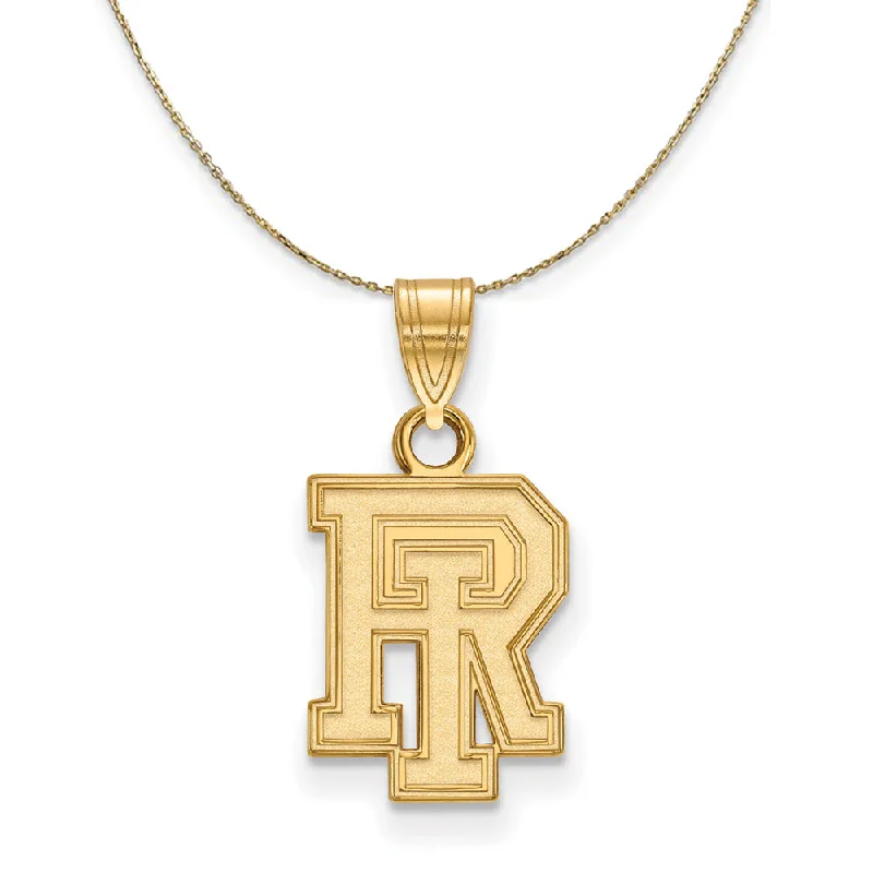 14k Yellow Gold U. of Rhode Island Small Necklace