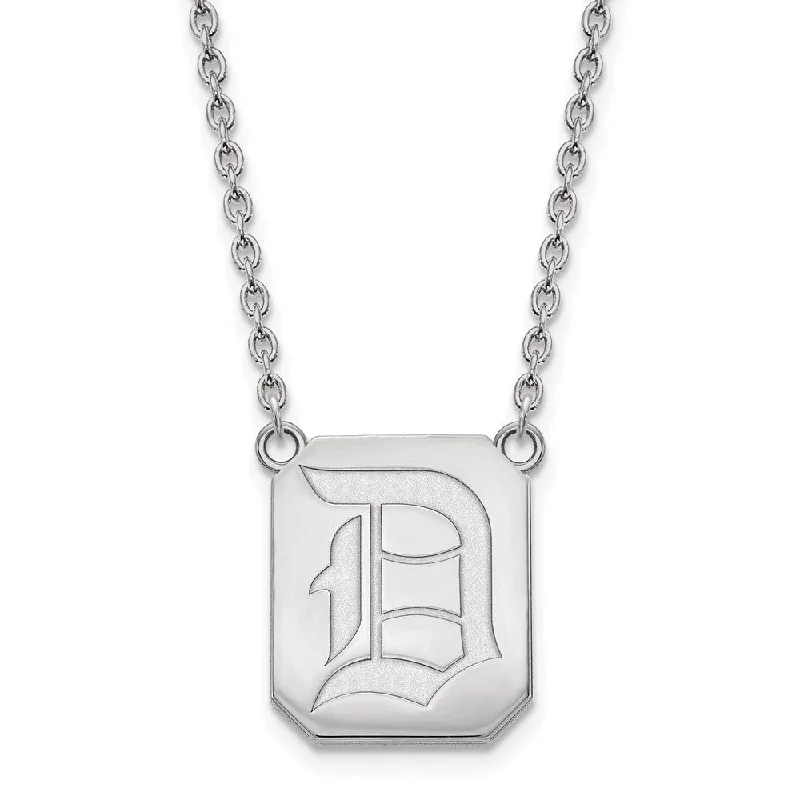 Sterling Silver Duquesne U Large 'D' Pendant Necklace