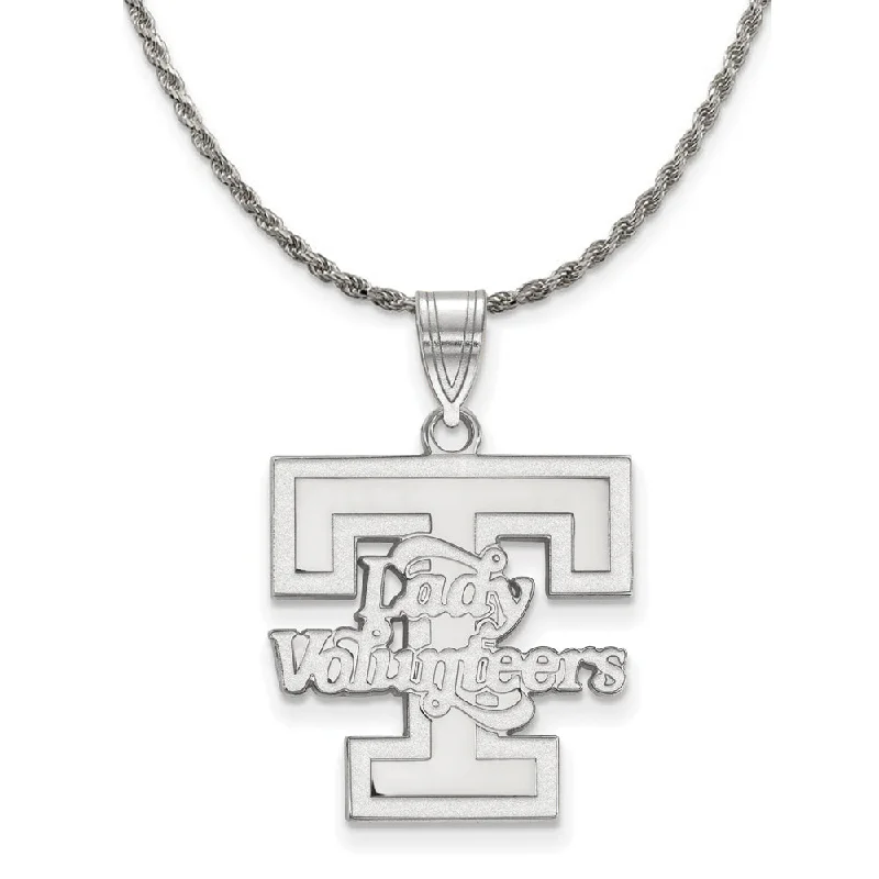 Sterling Silver U. of Tennessee Large Lady Vols Necklace