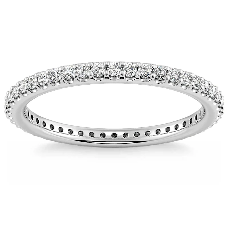 1/3Ct Diamond Eternity Ring Stackable Wedding Band Gold Lab Grown