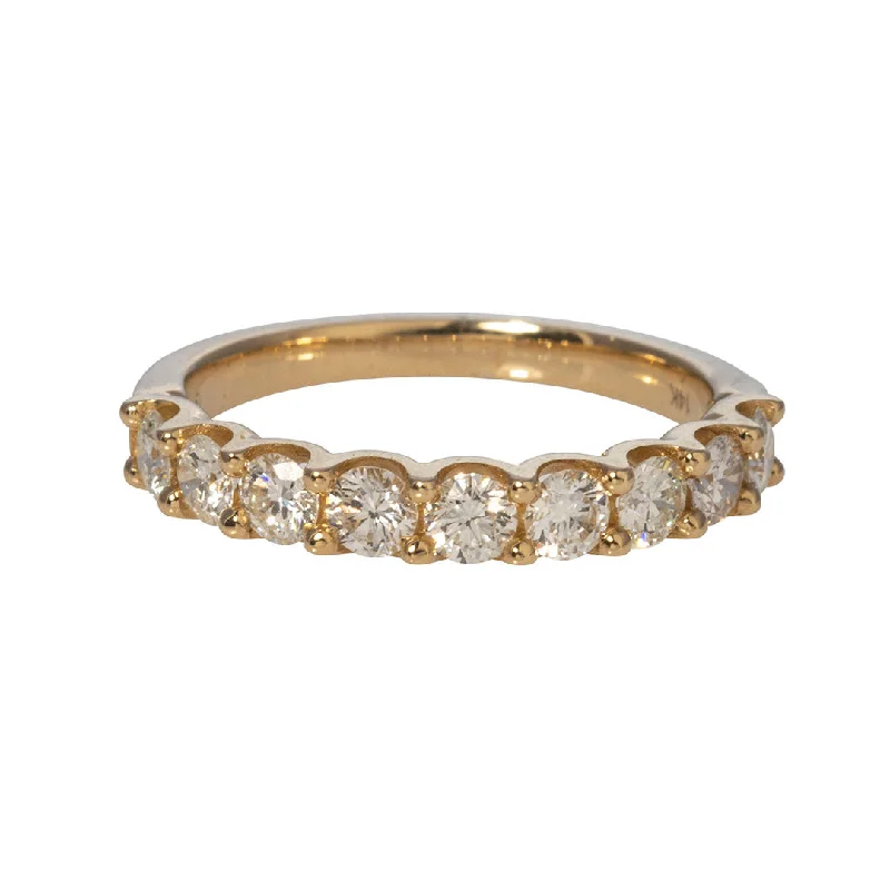 .50ctw Diamond Halfway U-Prong 14K Yellow Gold Band