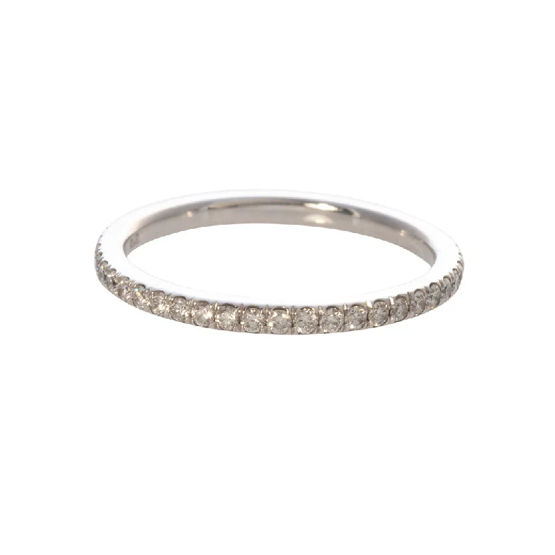 .45ctw Diamond Micro Pavé 14K White Gold Eternity Band