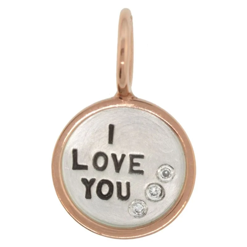 Heather B. Moore I Love You Round Charm