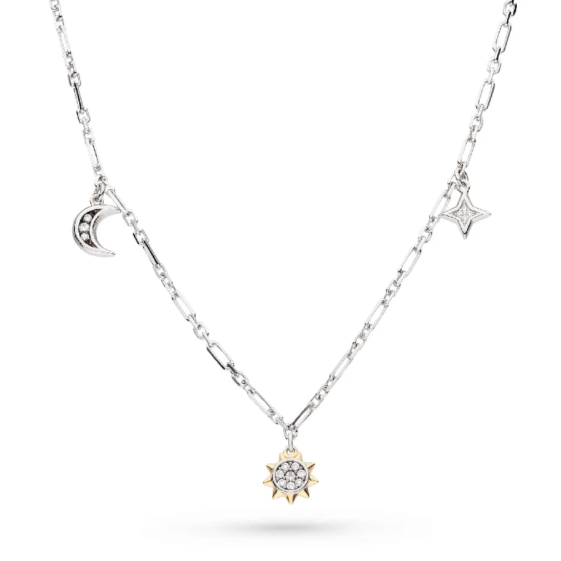 Kit Heath Céleste Sun, Moon & Star Station Necklace