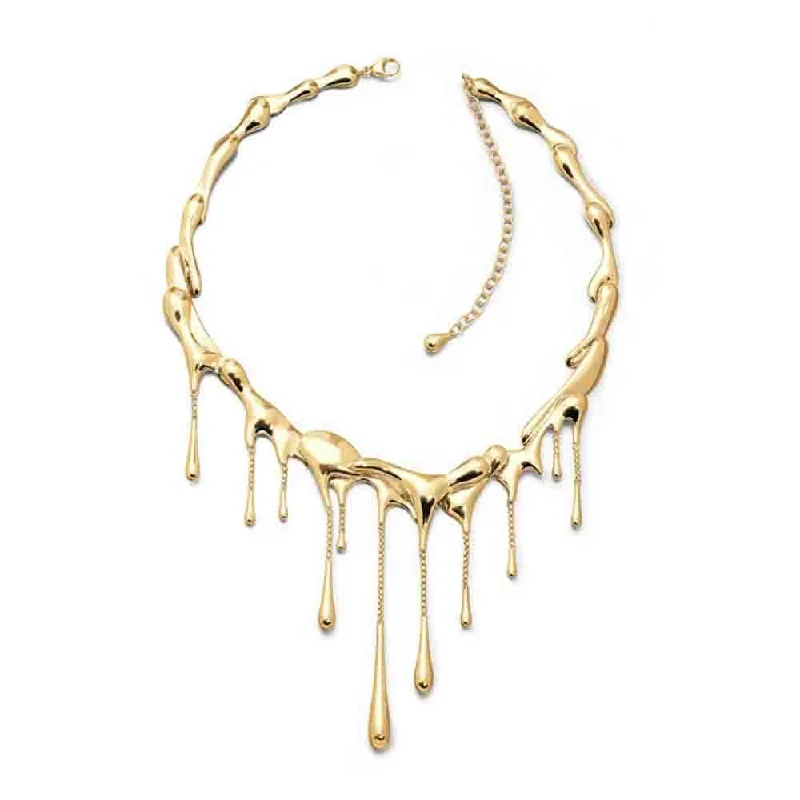 Lucy Q Multi Drop Necklace - 18ct Gold Vermeil