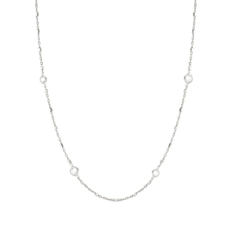 Nomination Silver Bella Cubic Zirconia Details Necklace