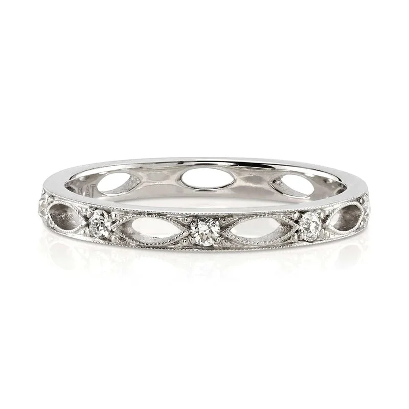 Single Stone Platinum Alexander Band