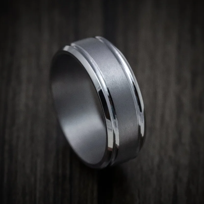 Tantalum Band with Satin Finish Custom Made Men's Ring