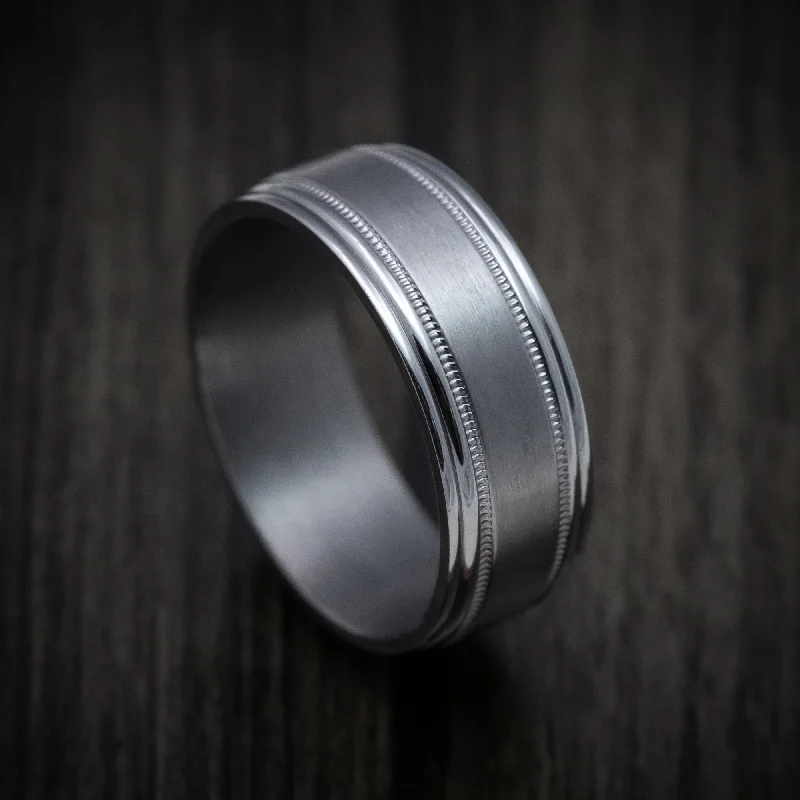 Tantalum Band with Satin Finish Custom Made Men's Ring