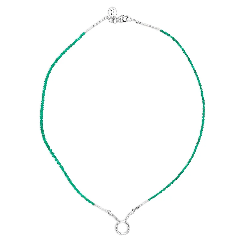 Taurus Emerald Signature Zodiac Necklace