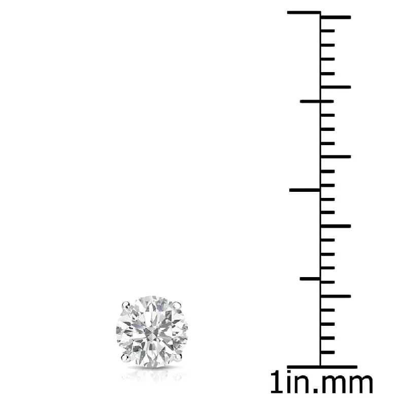 Auriya 14k Gold 1/2ct TDW Round SINGLE STUD (1) Diamond Earring