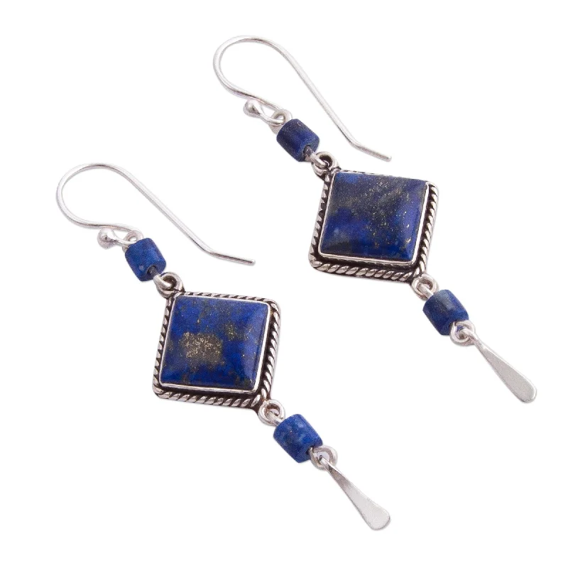 Handmade Sterling Silver 'Legacy' Lapis Lazuli Earrings (Peru)