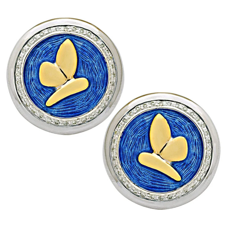 Earrings-Diamond (Enamel)