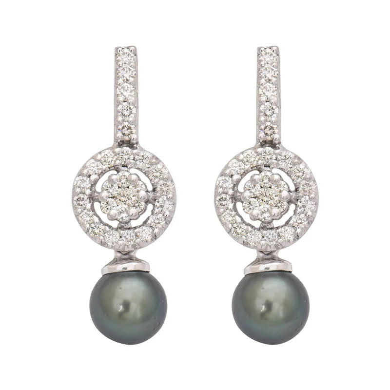 Earrings- South Sea Pearl and Diamond